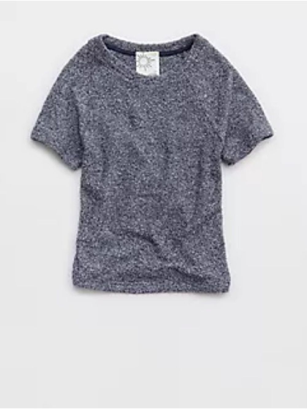NWT Aerie Boucle Tee, S, Royal Navy Blue